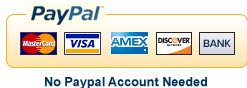Payment - PayPal, Cash or Credit Cards